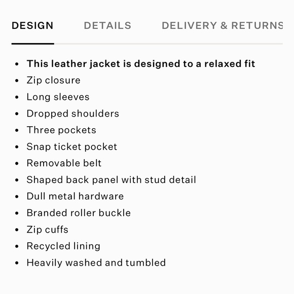 All Saints Billie Leather Biker Jacket - Picture 7 of 13